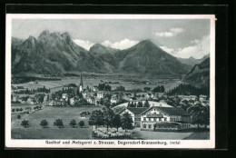 Künstler-AK Sign. Hans Pernat: Degerndorf-Brannenburg, Gasthof Und Metzgerei Z. Strasser  - Other & Unclassified