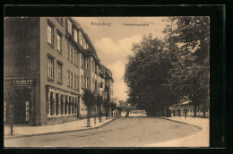 AK Rendsburg, Hindenburgstrasse Mit Kaisercafe  - Rendsburg