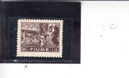 FIUME  1919 - Sassone  40* (L) -  Allegoria - Fiume