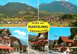 72748181 Ruhpolding Panorama Luftkurort Wintersportplatz Bayerische Alpen Ortsmo - Ruhpolding
