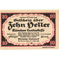Autriche, Landesrat, 10 Heller, Blason, 1920, 1920-12-31, NEUF, Mehl:FS 427 - Oesterreich