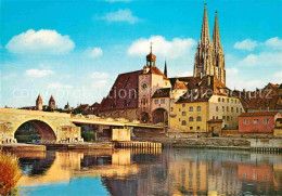 72747101 Regensburg Donau Donaupartie Mit Blick Zum Dom Regensburg - Regensburg