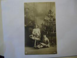 FRANCE   POSTCARDS  CHILDREN GIRLS AND CHRISTMAS TREE  NEW YEARS - Sonstige & Ohne Zuordnung