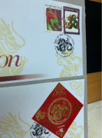 Philippines Stamp 2024 Dragon New Year FDC - Filippijnen