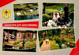 72746185 Giethoorn Hochzeit Auf Dem Boot Im Kanal  - Sonstige & Ohne Zuordnung