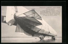AK Luftschiff, Zeppelins Neues Modell Vor Dem Aufstieg  - Dirigeables