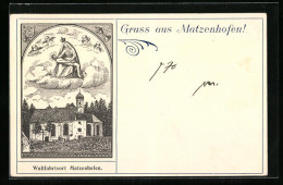 Künstler-AK Matzenhofen, Kirche Mit Gnadenbild  - Other & Unclassified