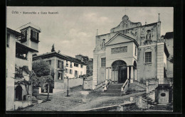 Cartolina Orta, Parrocchia E Casa Rusconi  - Other & Unclassified