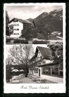 AK Krün, Hotel-Pension Schönblick Mit Soierngebirge, Garten  - Other & Unclassified