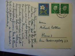 GERMANY   POSTCARDS  ROSES  STAMPS AND VIGNETTE 1960 - Other & Unclassified