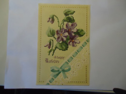 GERMANY   POSTCARDS   GREETING  FLOWERS - Sonstige & Ohne Zuordnung