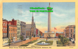 R416697 Mount Vernon Place And Washington Monument. Baltimore. Md. I. And M. Ott - Monde