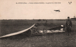 Camp D'Avord (Cher) Centre Militaire D'Aviation: La Garde D'un Avion Brisé 1917 - Carte E.M.B. N° 64 - 1914-1918: 1ste Wereldoorlog