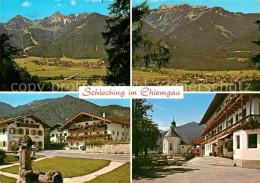 72742248 Schleching Panorama Chiemgauer Alpen Ortsansichten Mit Kirche Schlechin - Sonstige & Ohne Zuordnung