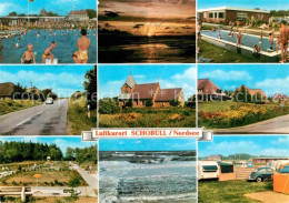 72741939 Schobuell Husum Schwimmbad Sonnenuntergang Dorfmotive Camping Schobuell - Other & Unclassified