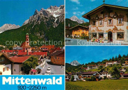 72741024 Mittenwald Bayern Teilansichten Hoehenluftkurort Im Gries Karwendelgebi - Mittenwald