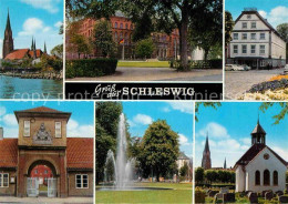 72740991 Schleswig Schlei Ortsansicht Mit Kirche Friedhof Gebaeude Springbrunnen - Other & Unclassified