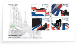 Cyprus 2024 Olympic Games Paris Olympics FDC - Unused Stamps