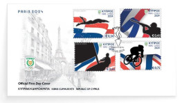 Cyprus 2024 Olympic Games Paris Olympics FDC - Nuevos