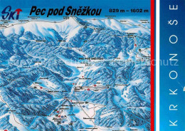 72740917 Pec Pod Snezkou Skigebiet Lagekarte Pec Pod Snezkou - República Checa