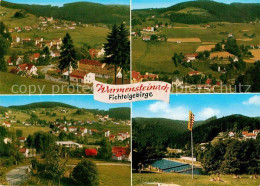 72740703 Warmensteinach Panorama Teilansichten Schwimmbad Warmensteinach Fichtel - Sonstige & Ohne Zuordnung