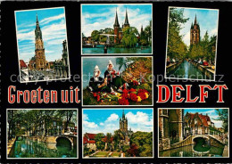 72740677 Delft Kirchen Schloss Grachten Trachtenmaedchen Delft - Sonstige & Ohne Zuordnung
