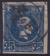 GREECE 1889-91 Small Hermes Head 25 L Indigo Vl. 92 - Used Stamps