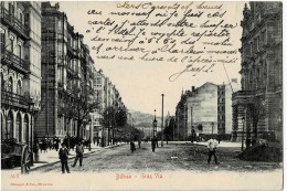 Bilbao Gran Via  Circulée En 1906 - Vizcaya (Bilbao)