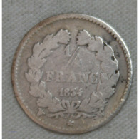 FRANCE LOUIS PHILIPPE Ier 1/4 Franc 1834 W Lille, Lartdesgents - Otros & Sin Clasificación