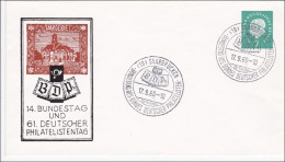 Saarland: 14. Bundestag, 61 Deutscher Philatelistentag In Saarbrücken 1960 - Covers & Documents
