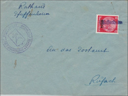 Elsass: Rathaus Pfaffenheim Nach Rufach - Besetzungen 1938-45