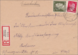 Elsass: Einschreiben Mühlhausen Illzath Nach Kolmar 1943 - Besetzungen 1938-45