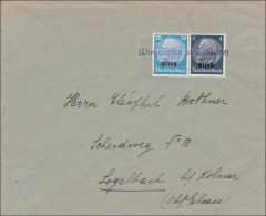 Elsass: Brief Aus Winzenheim Nach Logelbach Bei Kolmar 1940 - Occupazione 1938 – 45
