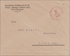 Gebühr Bezahlt: Auwärter&Bubeck Stuttgart - Briefe U. Dokumente