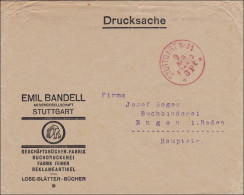 Gebühr Bezahlt:  Reklameartikel Von Stuttgart, Drucksache - Franko - Storia Postale