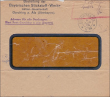 Gebühr Bezahlt: Brief Aus Garching 1923 - Brieven En Documenten