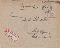 Gebühr Bezahlt: Brief Aus Dürrhennersdorf 1923 Nach Leipzig - Cartas & Documentos