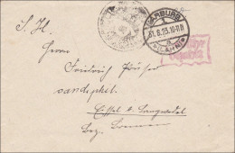 Gebühr Bezahlt: Brief Aus Marburg 1923 - Cartas & Documentos