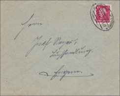 Bahnpost: Brief Mit Zugstempel Konstanz-Offenburg 1927 - Kirchen-Hausen - Storia Postale