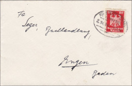 Bahnpost: Brief Aus Gottmedingen, Zugstempel Konstanz - Basel - Brieven En Documenten