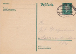 Bahnpost: Ganzsache Mit Zugstempel Wittenberg-Kohlfurt 1929 - Brieven En Documenten