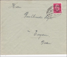 Bahnpost: Brief Mit Zugstempel Konstanz-Offenburg 1930 - Cartas & Documentos