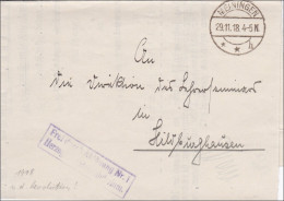 Herzogliches Staatsministerium Meiningen 1918 Nach Hildburghausen - Storia Postale