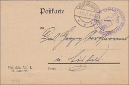 Postkarte Hildburghausen 1917 Nach Eisfeld - Lettres & Documents