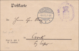 Postkarte Hildburghausen 1910 Nach Crock/Eisfeld - Briefe U. Dokumente