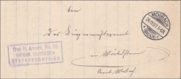 Badisches Steuerkommissar Mosbach An Bürgermeisteramt 1897 - Briefe U. Dokumente