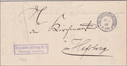 Hildburghausen 1906 Herzoglicher Landrat  Nach Hessberg - Brieven En Documenten
