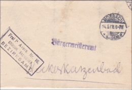 Badisches Bezirksamt Mosbach An Bürgermeisteramt Neckargerach 1908 - Storia Postale
