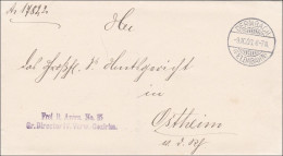 Dermbach/Feldabahn 1903 Nach Ostheim - Lettres & Documents