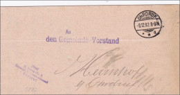 Landratsamt Ohrdruf 1892 An Den Gemeinde Vorstand - Lettres & Documents